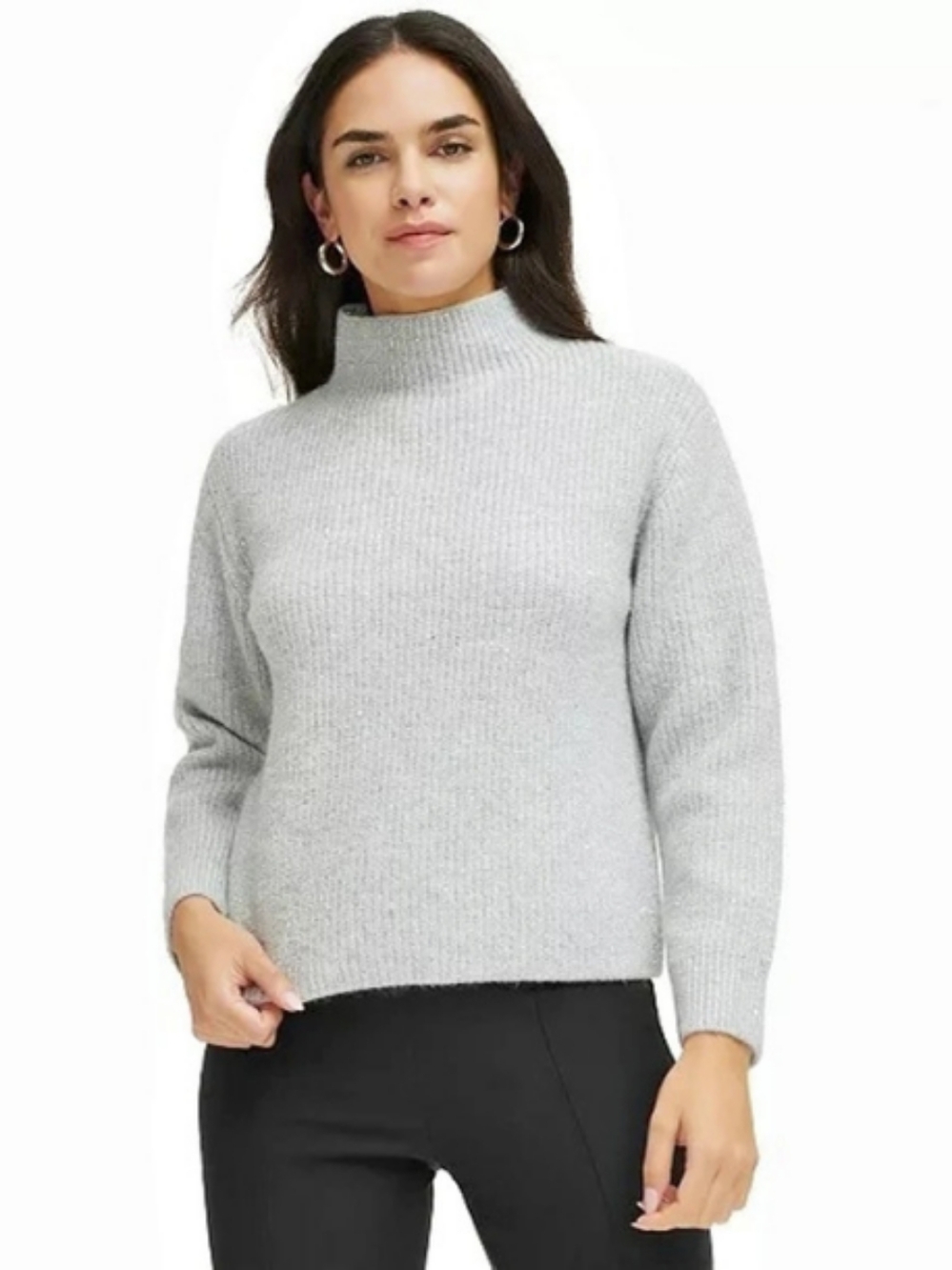 Calvin Klein Sequin-Embellished Knit Pullover Sweater